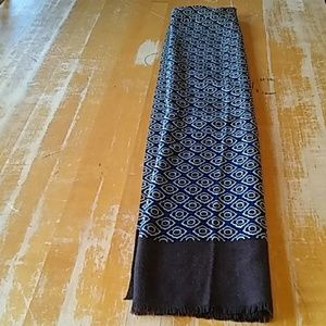 Calibrate Accessories - Calibrate lambswool wrap blues and browns Calibrate Accessories - Calibrate lambswool wrap blues and browns